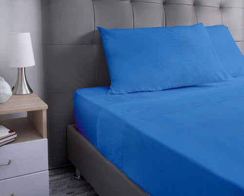 Juego de Sábanas Extrasuaves Tipo hoteleras Azul Rey. Elige Tamaño